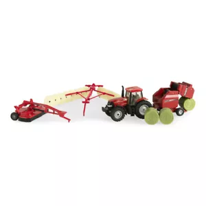 1:64 Case IH 4 Piece Haying Set w/ Baler Disc Mower Tractor Hay Rake ZFN44078 - Picture 1 of 1
