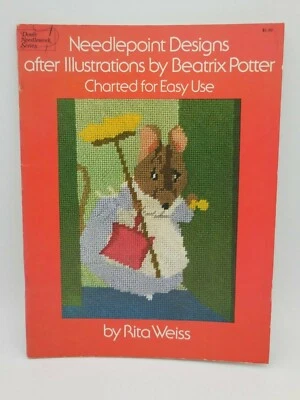 Vintage Dover Needlepoint Designs Beatrix Potter Pattern Booklet 1976 - Image 1 of 4