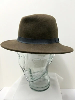 De colección A. ADAMS & SPIRE Indiana Jones "Fieltro Pluma" Marrón LANA FEDORA Talla Med  Foto 1 de 4