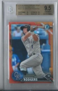 2016 Bowman Chrome BRENDAN RODGERS Orange REFRACTOR /25 - Picture 1 of 2