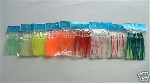 12 Leurres Souples Trolling Mer – Big Game – Couleurs Assorties – Seasky – Neufs