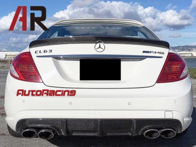 For W216 CL63 CL65AMG 06-10 Mercedes Benz Carbon Fiber Rear Bumper Diffuser - Image 1 of 2