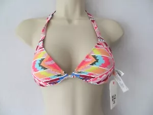 BILLABONG TRIBE TIME FIXED BIKINI TOP SIZEXS NEW WITH TAG £28 - Picture 1 of 3