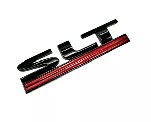 BLACK/RED LINED SLT ENGINE RACE MOTOR SWAP BADGE FOR TRUNK HOOD DOOR EMBLEM - Bild 1 von 1