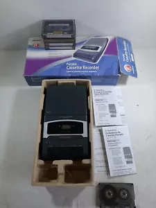 Radio Shack Portable CTR-111 Cassette Player/Recorder 14-1117 w/Box & Extra Tape - Picture 1 of 12