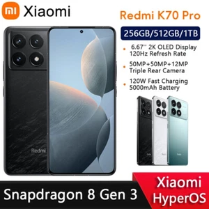 Xiaomi Redmi K70 Pro 5G Phone Snapdragon 8 Gen 3 NFC 2K 120Hz 120W 50MP 24GB+1TB - Picture 1 of 31