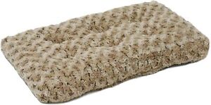 Plush Pet Bed, Ombré Swirl Dog Bed & Cat Bed, Mocha 18 Inch