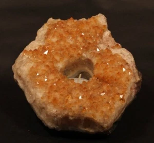 Large citrine tea light candle votive - Picture 1 of 4