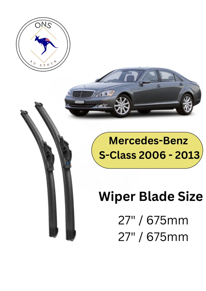 WIPER BLADES FOR Mercedes-Benz S-Class 2006 - 2013 (W221) Sedan - image 1 of 4