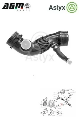 MANICOTTO FLESSIBILE ARIA ASPIRAZIONEASLYX X  ALFA 159 BRERA 2,0 JTDM 51858781 - Image 1 of 4