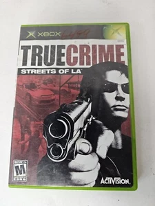 True Crime Streets of LA L.A. (Microsoft Xbox, 2003) Case and Manual Only. - Picture 1 of 3