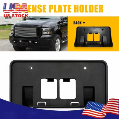 Soporte de matrícula delantero para 05-07 Ford F250 F350 F450 F550 Super Duty Foto 1 de 4