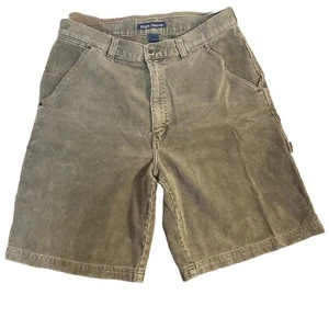 High Sierra Corduroy Shorts Mens 34 Beach Green Gray Skater Surf Vintage - Picture 1 of 9