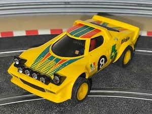 1110-Scalextric Exin LANCIA STRATOS #8 Alitalia amarillo Ref. 4055 1:32 slot car - Imagen 1 de 3