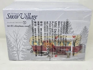 Snow Village Lotto 60 Corte di Natale Casa Mobile Edificio Illuminato NUOVO Sigillato in Fabbrica - Foto 1 di 9