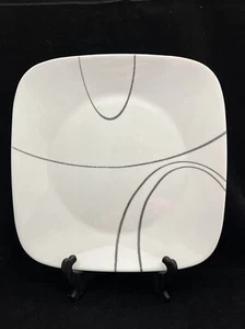 Corelle Vitrelle Simple Lines Schwarz Quadratische Speiseteller 10 5/8" - Bild 1 von 3