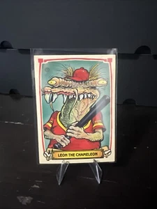 1988 Leaf Baseball's Greatest Grossouts Leon The Chameleon #5 - Picture 1 of 2