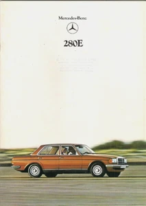 Mercedes-Benz 280E W123 Saloon 1978-81 UK Market Sales Brochure - Picture 1 of 2
