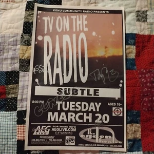 TV On The Radio Autographed Concert Flyer - Picture 1 of 1