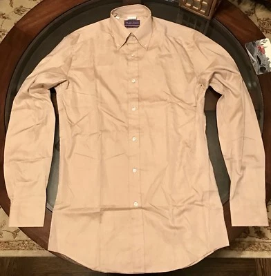 Camisa Ralph Lauren Etiqueta Púrpura Lujo Años 200’s 2 Capas Algodón Talla Mediana Hecha en Italia Foto 1 de 4