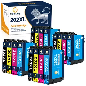 Lote de cartuchos de tinta T202XL 202 XL para Epson Expression XP-5100 WorkForce WF-2860 - Imagen 1 de 15