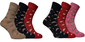 Ladies Extra Wide Fit Diabetic Socks Anti Microbial Easy Grip Comfy UK Size 4-7 - Picture 1 of 1