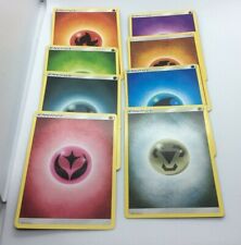 Pokemon Energy cards 8 styles different colours 