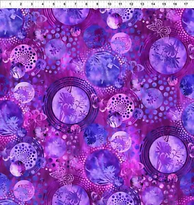 Elysian Purple Butterfly Fabric By the 1/2 Yard! In the Beginning Jason Yenter - Picture 1 of 1