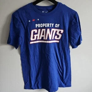 The Nike Tee Property of GIANTS NFL New York Size Small Blue Short Sleeve Shirt - Picture 1 of 7