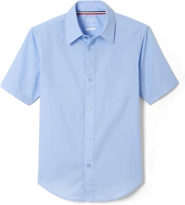 Boys' Short Sleeve Classic Poplin Dress Shirt (Standard & Husky) - Picture 1 of 12