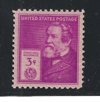 US STAMP #891 — 3c McCORMICK  -- XF-SUPERB  -- MINT  --   GRADED 95 - Image 1 of 2