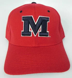 MISSISSIPPI OLE MISS REBELS ROT NCAA VINTAGE TAILLIERT GRÖSSE ZEPHYR DH KAPPE MÜTZE NEU MIT ETIKETT!  - Bild 1 von 6