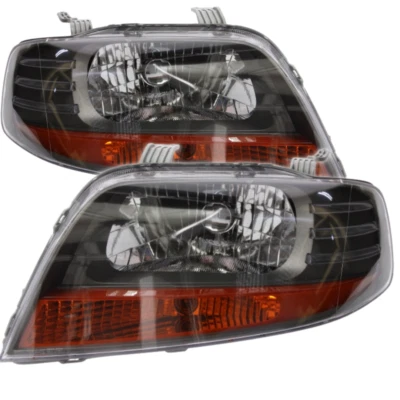 Front- Scheinwerfer Halogen Schwarz SET L+R für CHEVROLET AVEO Daewoo KALOS H4 - Bild 1 von 4