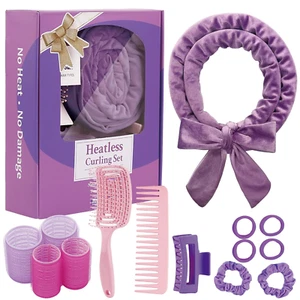 Heatless Curls Overnight, 70'' Velvet Hair Curlers for Long Hair, No Heat Hair R - Picture 1 of 13