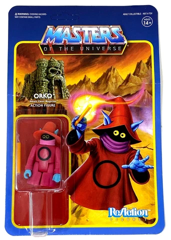 Super7 ReAction Masters of the Universe MOTU Orko *Brand New* MOC UNPUNCHED! -H3 Cover