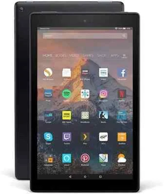 Amazon Fire HD 10 Tablet with Alexa 1080p Full HD 32GB WI-FI with Ads Black - Image 1 of 4