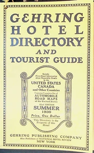 Directorio de hoteles y guía turística Gehring verano 1930 Estados Unidos y Canadá - Imagen 1 de 5