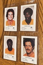 Rare Lot 4 different 1980 Tampa bay buccaneers police card coke jimmie giles