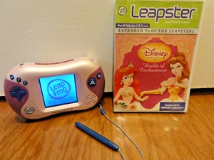 Leapfrog Leapster 2 System Bundle con gioco Principesse Disney testato funzionante - Foto 1 di 8