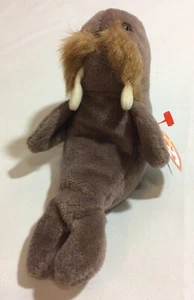 Ty Original Beanie Babies Walrus “Jolly” Vintage Plush 1996 Retired - Picture 1 of 5