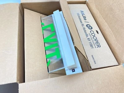 COOPER Exit Sign Green Lit, ES7170WHGDAW / 12417600 / ESH71 / 1728200 - Image 1 of 4