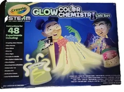Crayola Color Chemistry Glow Lab Art Set Unisex Niño Principiante Vapor Nuevo  Foto 1 de 2