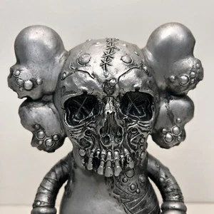Kaws Pushead Companion Vinyl Silver Cosmos Liquid Medicom Brian Donnelly - Picture 1 of 12