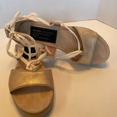 Marc Jacobs leather and laces Sandal Standard Supply Never Worn No Box size 36.5 - Image 1 of 4