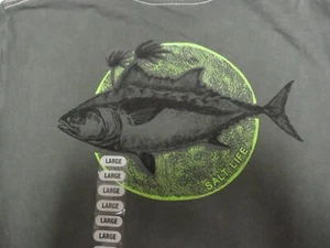 SALT LIFE NEW Logo Salt Wash SS Original TShirt Tee Boys Size Large 10 12 - Picture 1 of 4