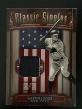 2018 Panini Classic Singles One Of One Aaron Judge 1/1 Game Used Jersey Patch