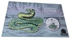 Australien 1 Oz Silber Lunar III Schlange Farbe Grün 2025- Melbourne Money Expo