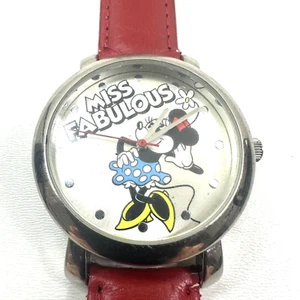Disney Minnie Mouse Miss Fabulous Uhr rotes Band Sonderedition - Bild 1 von 11