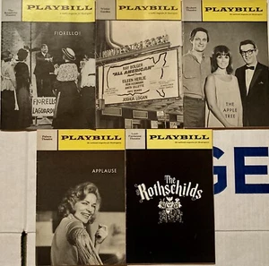 1960S-1970S LOTE DE 5 MUSICALES DE COLECCIÓN BROADWAY PLAYBILL TODOS APLAUSOS AMERICANOS + - Imagen 1 de 2