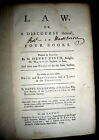 1759 English Law, Henry Finch, Danby Pickering, England Common Law